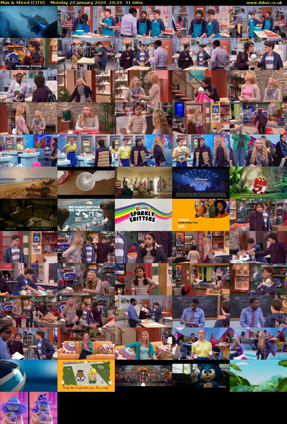 Max & Shred (CITV) Monday 20 January 2020 20:29 - 21:00