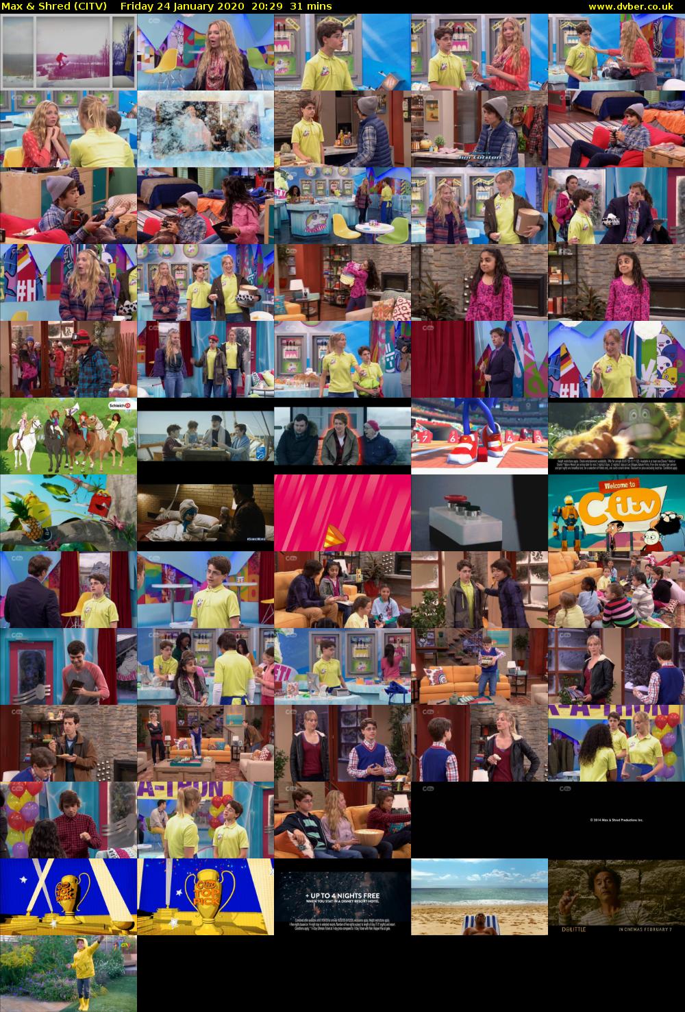 Max & Shred (CITV) Friday 24 January 2020 20:29 - 21:00