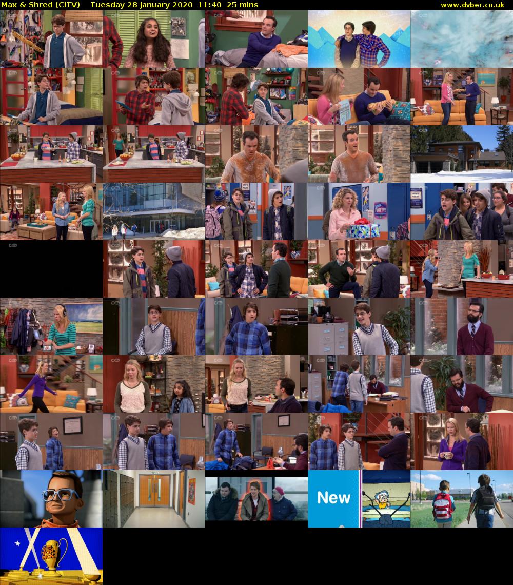 Max & Shred (CITV) Tuesday 28 January 2020 11:40 - 12:05