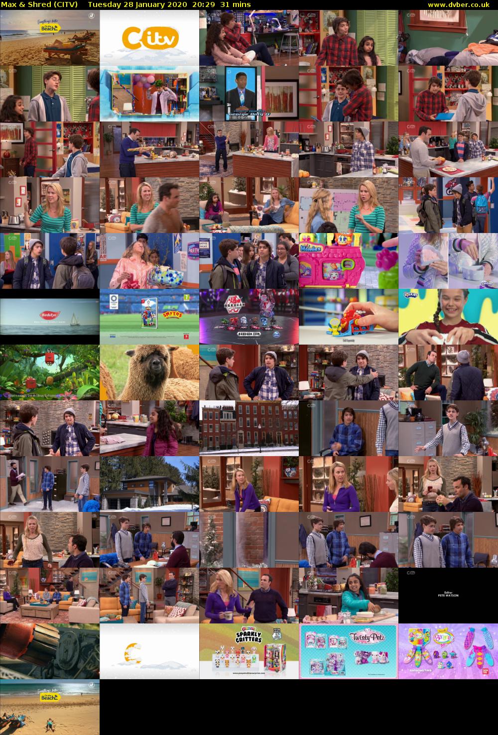 Max & Shred (CITV) Tuesday 28 January 2020 20:29 - 21:00
