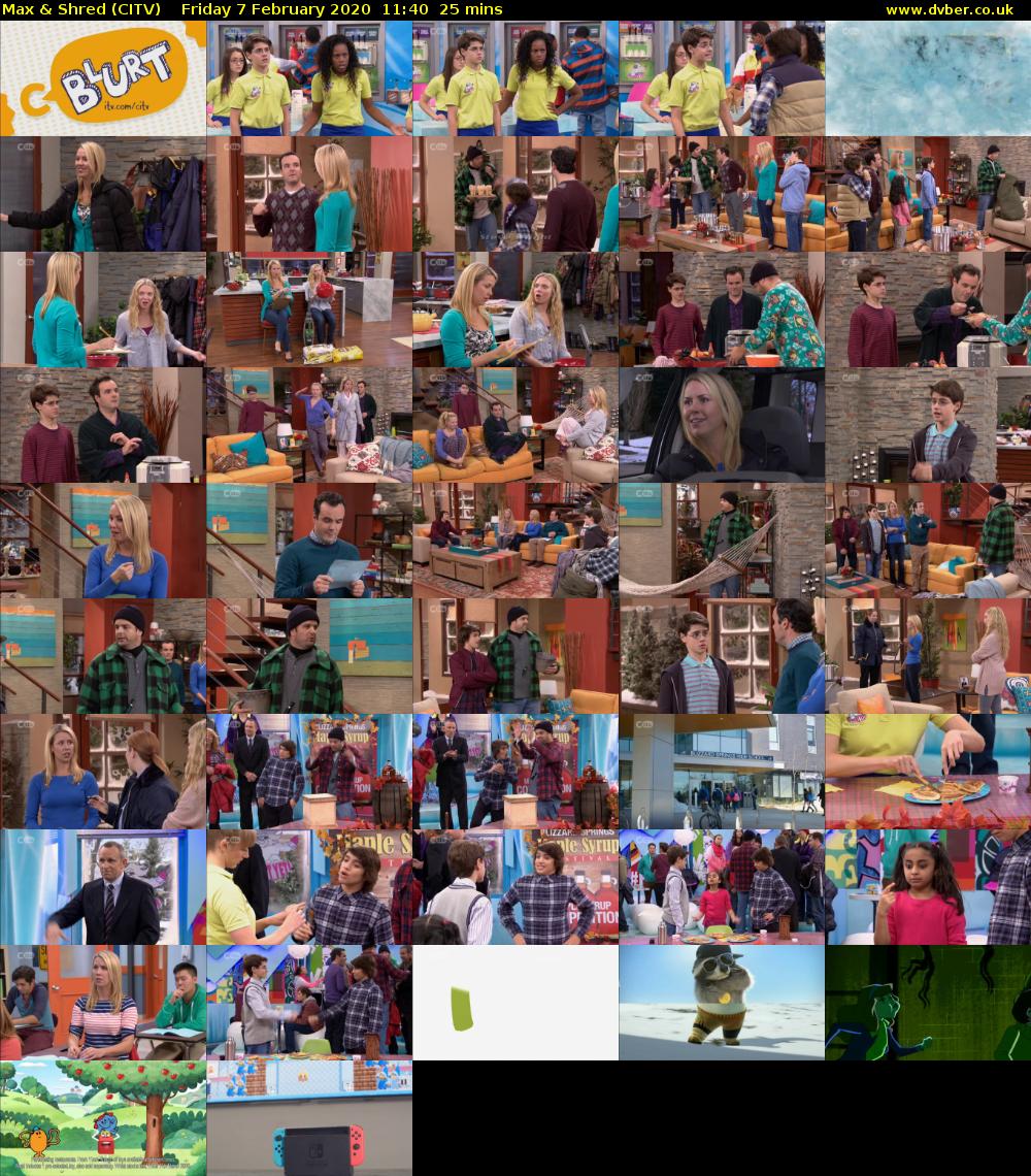 Max & Shred (CITV) Friday 7 February 2020 11:40 - 12:05