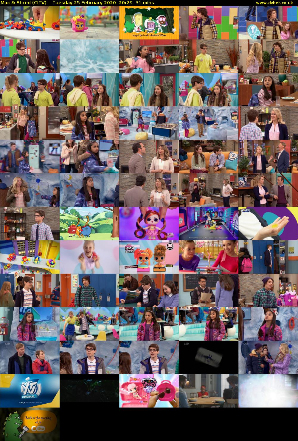 Max & Shred (CITV) Tuesday 25 February 2020 20:29 - 21:00
