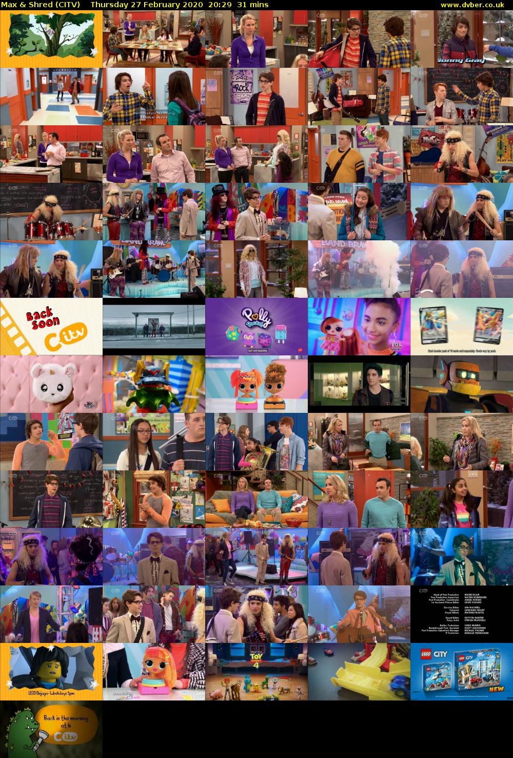 Max & Shred (CITV) Thursday 27 February 2020 20:29 - 21:00