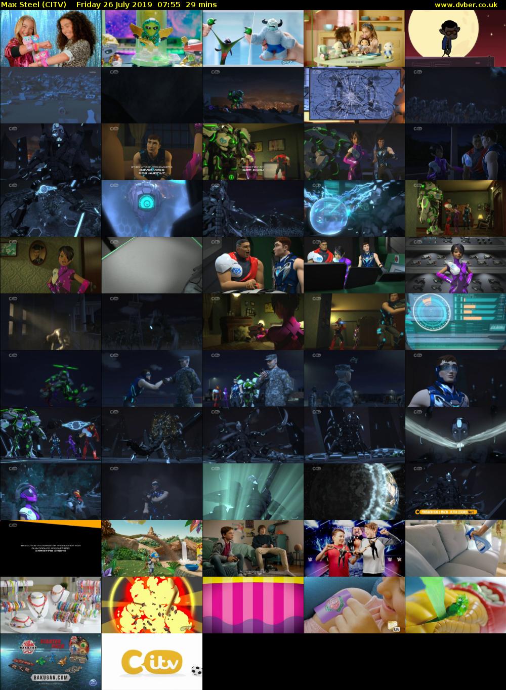 Max Steel (CITV) Friday 26 July 2019 07:55 - 08:24