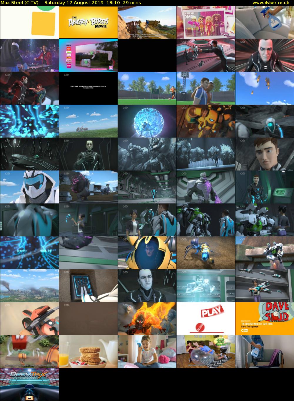 Max Steel (CITV) Saturday 17 August 2019 18:10 - 18:39