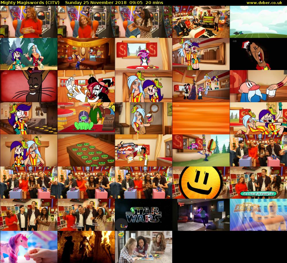 Mighty Magiswords (CITV) Sunday 25 November 2018 09:05 - 09:25