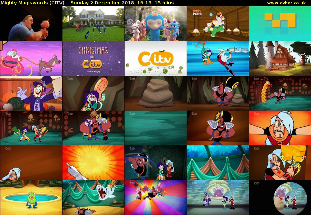 Mighty Magiswords (CITV) Sunday 2 December 2018 16:15 - 16:30