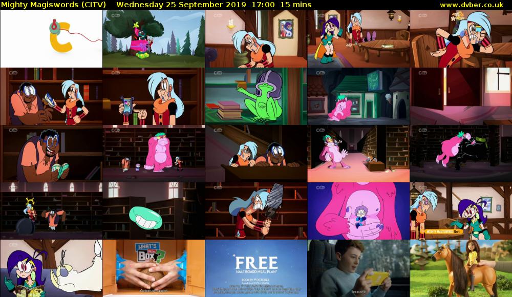 Mighty Magiswords (CITV) Wednesday 25 September 2019 17:00 - 17:15