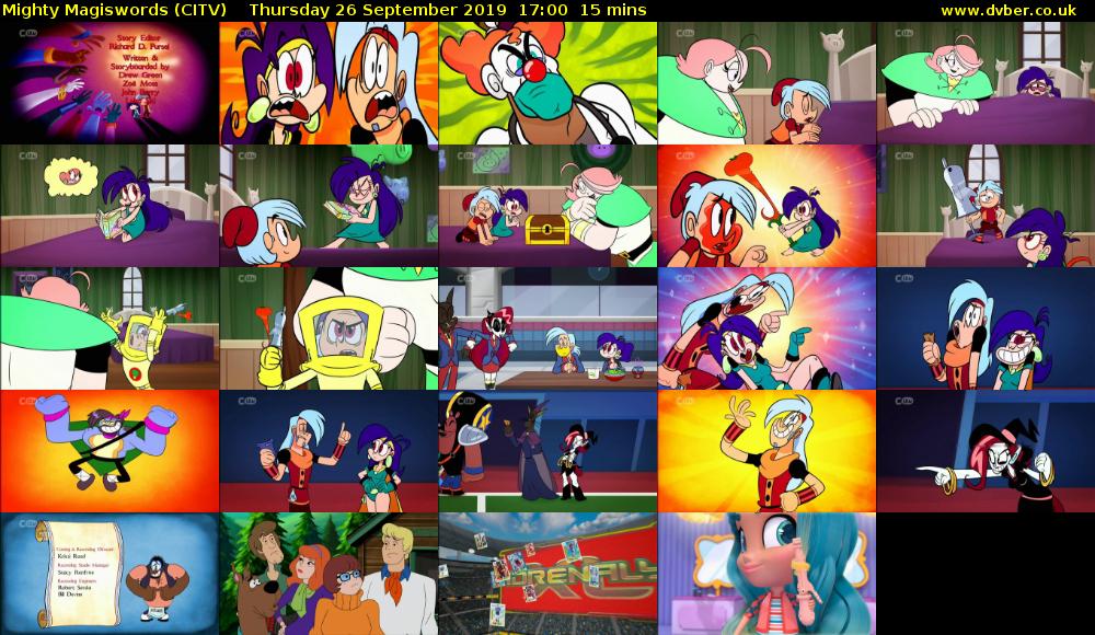 Mighty Magiswords (CITV) Thursday 26 September 2019 17:00 - 17:15