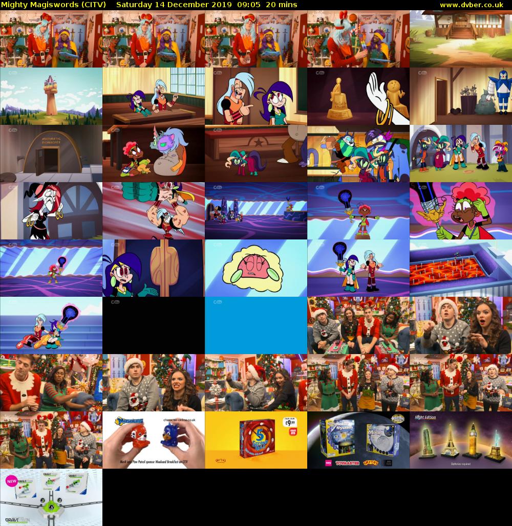 Mighty Magiswords (CITV) Saturday 14 December 2019 09:05 - 09:25