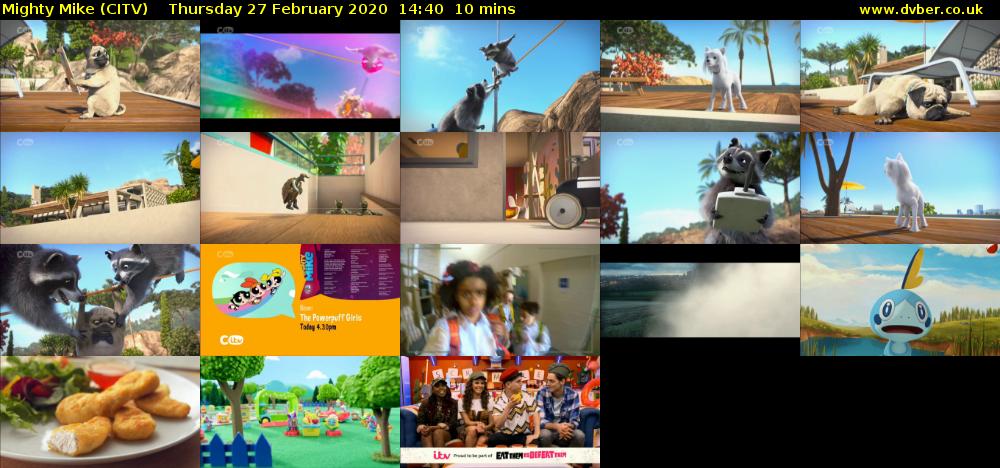 Mighty Mike (CITV) Thursday 27 February 2020 14:40 - 14:50