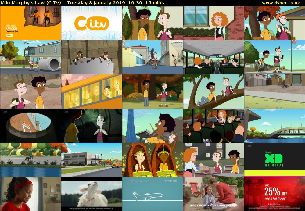 Milo Murphy's Law (CITV) Tuesday 8 January 2019 16:30 - 16:45