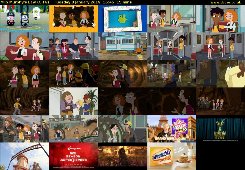 Milo Murphy's Law (CITV) Tuesday 8 January 2019 16:45 - 17:00