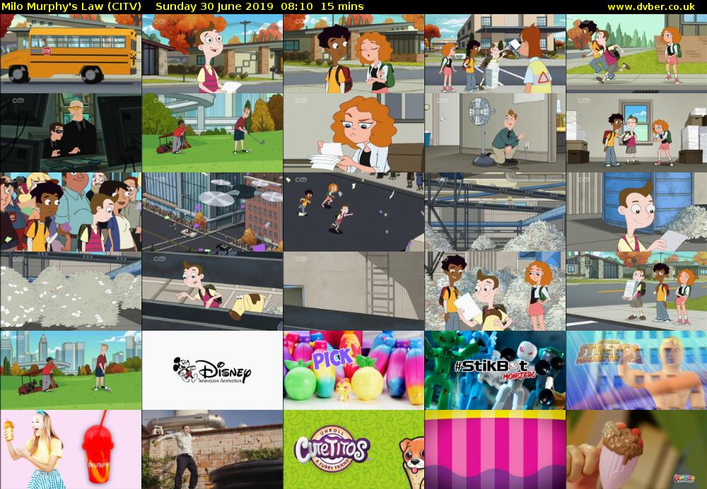 Milo Murphy's Law (CITV) Sunday 30 June 2019 08:10 - 08:25