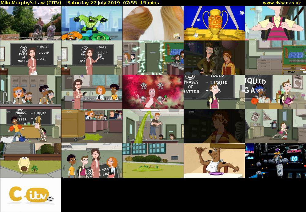 Milo Murphy's Law (CITV) Saturday 27 July 2019 07:55 - 08:10