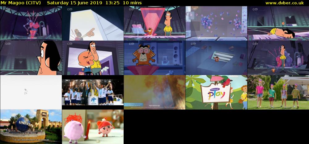 Mr Magoo (CITV) Saturday 15 June 2019 13:25 - 13:35