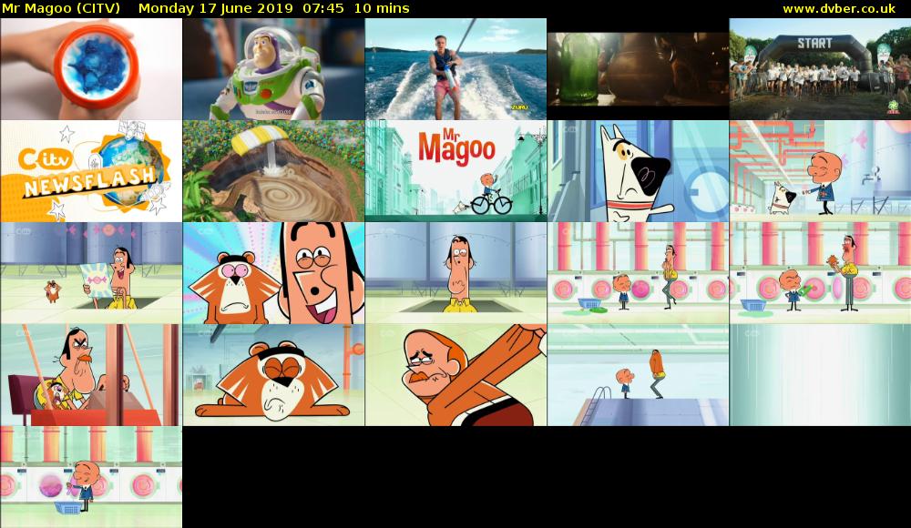 Mr Magoo (CITV) Monday 17 June 2019 07:45 - 07:55