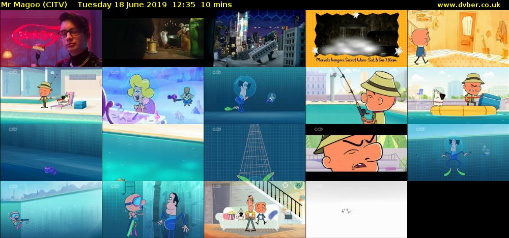 Mr Magoo (CITV) Tuesday 18 June 2019 12:35 - 12:45