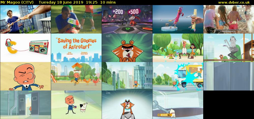 Mr Magoo (CITV) Tuesday 18 June 2019 19:25 - 19:35