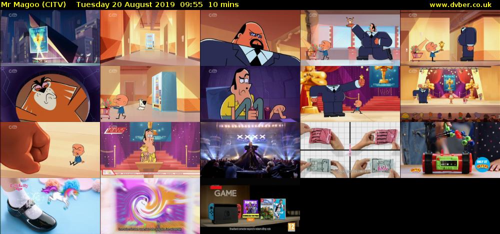 Mr Magoo (CITV) Tuesday 20 August 2019 09:55 - 10:05