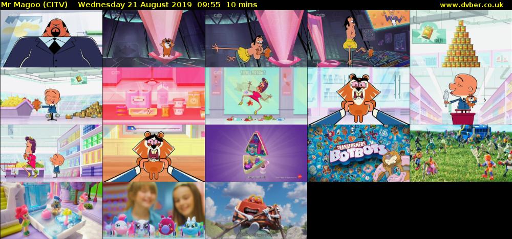 Mr Magoo (CITV) Wednesday 21 August 2019 09:55 - 10:05
