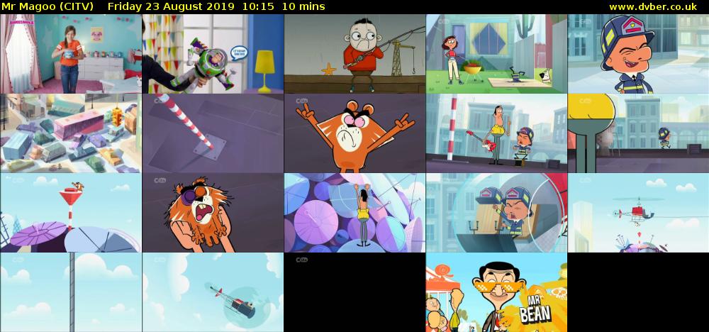 Mr Magoo (CITV) Friday 23 August 2019 10:15 - 10:25