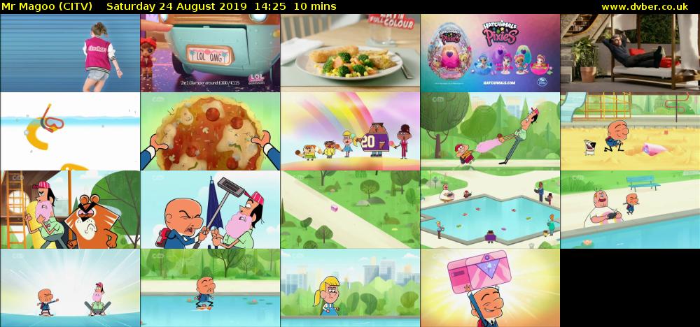 Mr Magoo (CITV) Saturday 24 August 2019 14:25 - 14:35