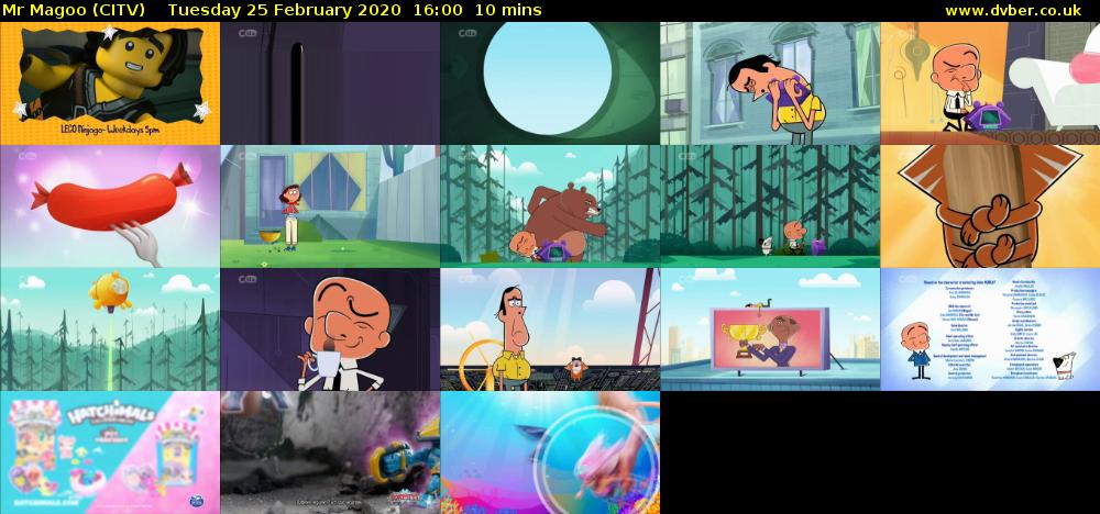 Mr Magoo (CITV) Tuesday 25 February 2020 16:00 - 16:10