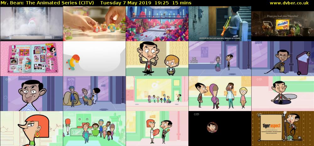 Mr. Bean: The Animated Series (CITV) Tuesday 7 May 2019 19:25 - 19:40