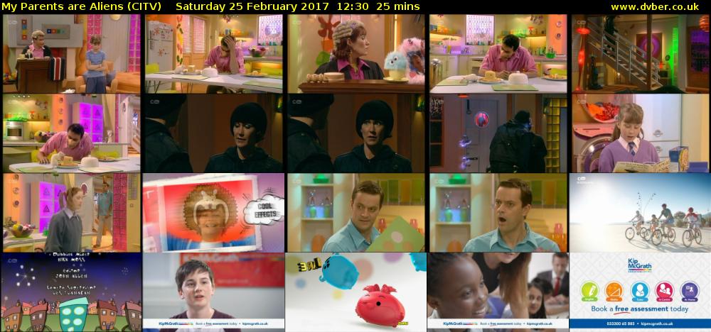 My Parents are Aliens (CITV) Saturday 25 February 2017 12:30 - 12:55