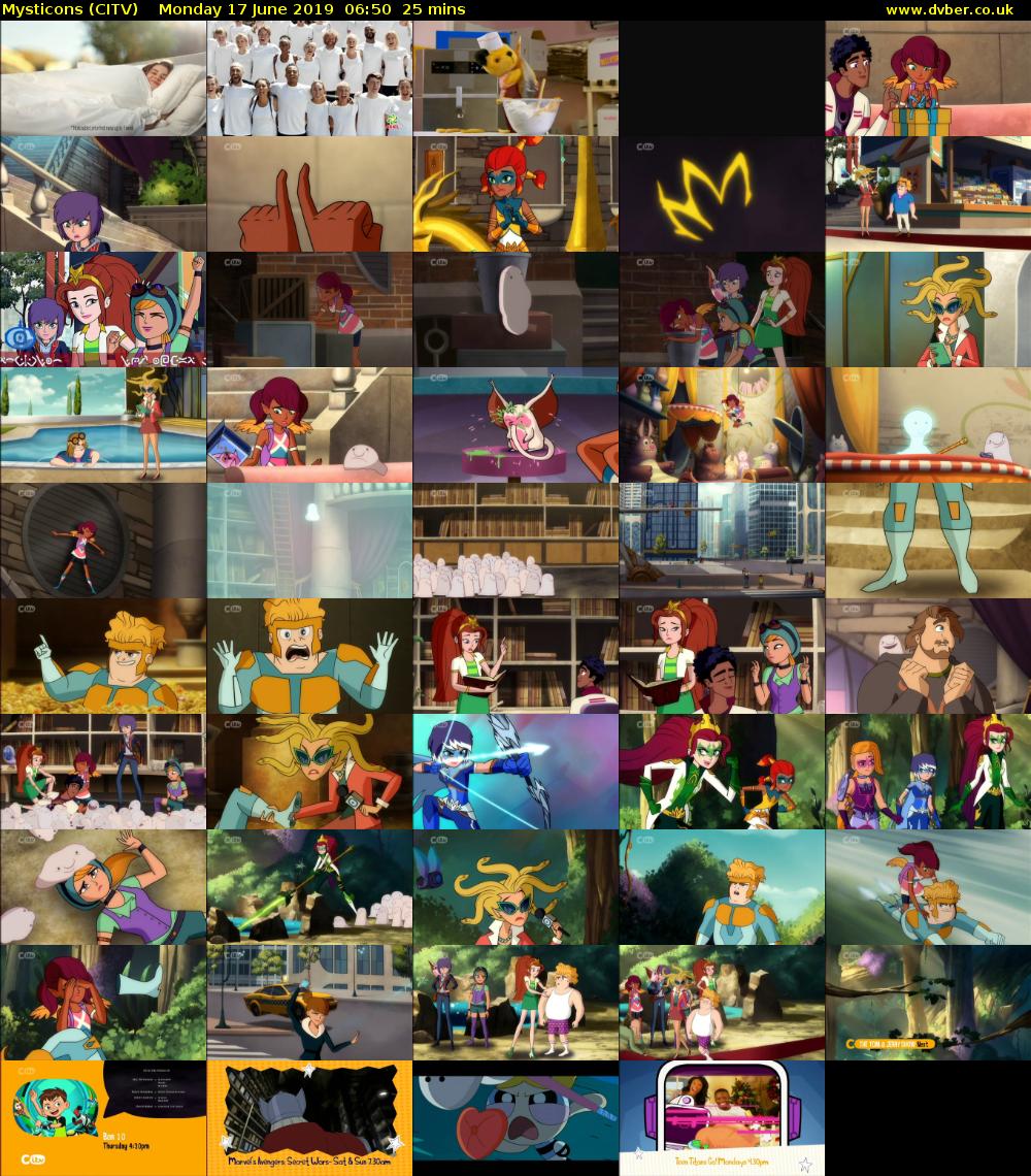 Mysticons (CITV) Monday 17 June 2019 06:50 - 07:15