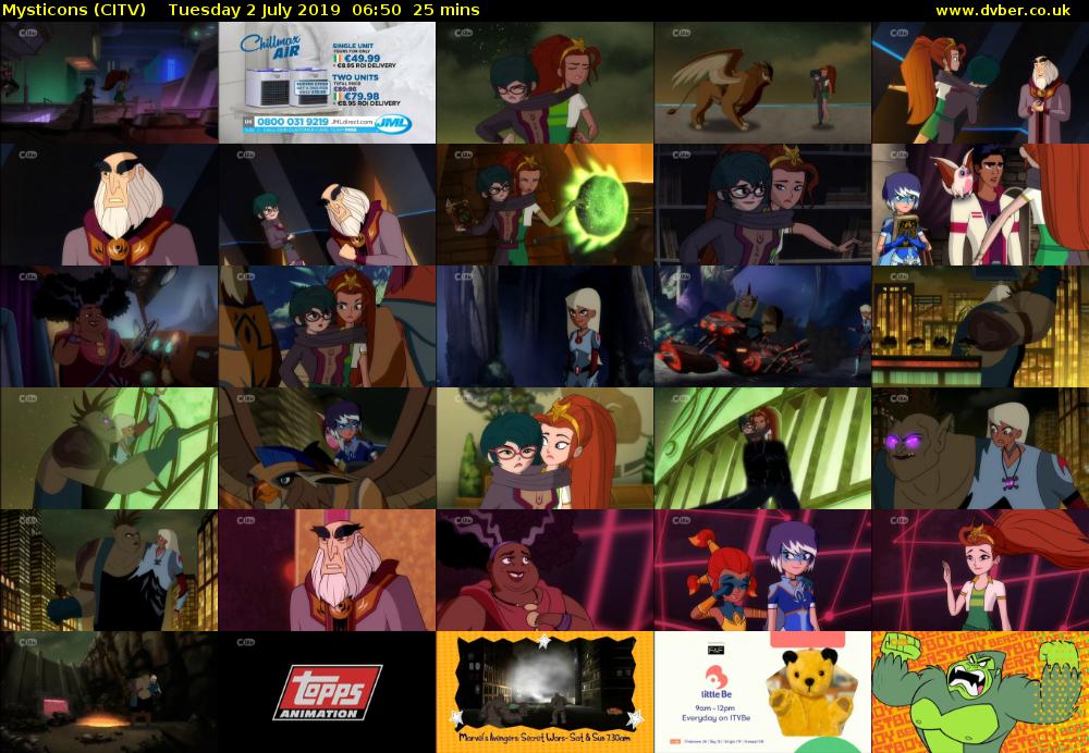 Mysticons (CITV) Tuesday 2 July 2019 06:50 - 07:15
