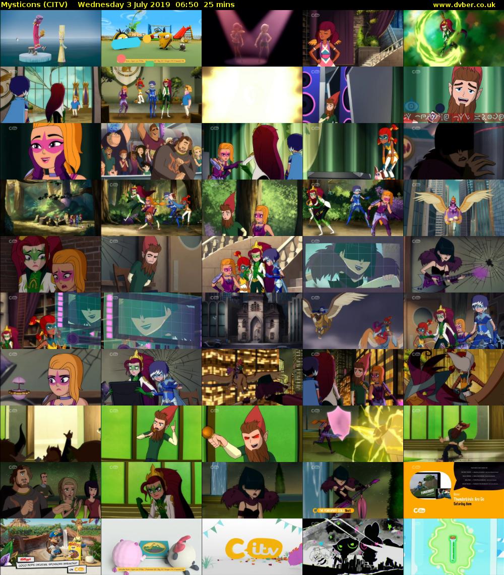 Mysticons (CITV) Wednesday 3 July 2019 06:50 - 07:15