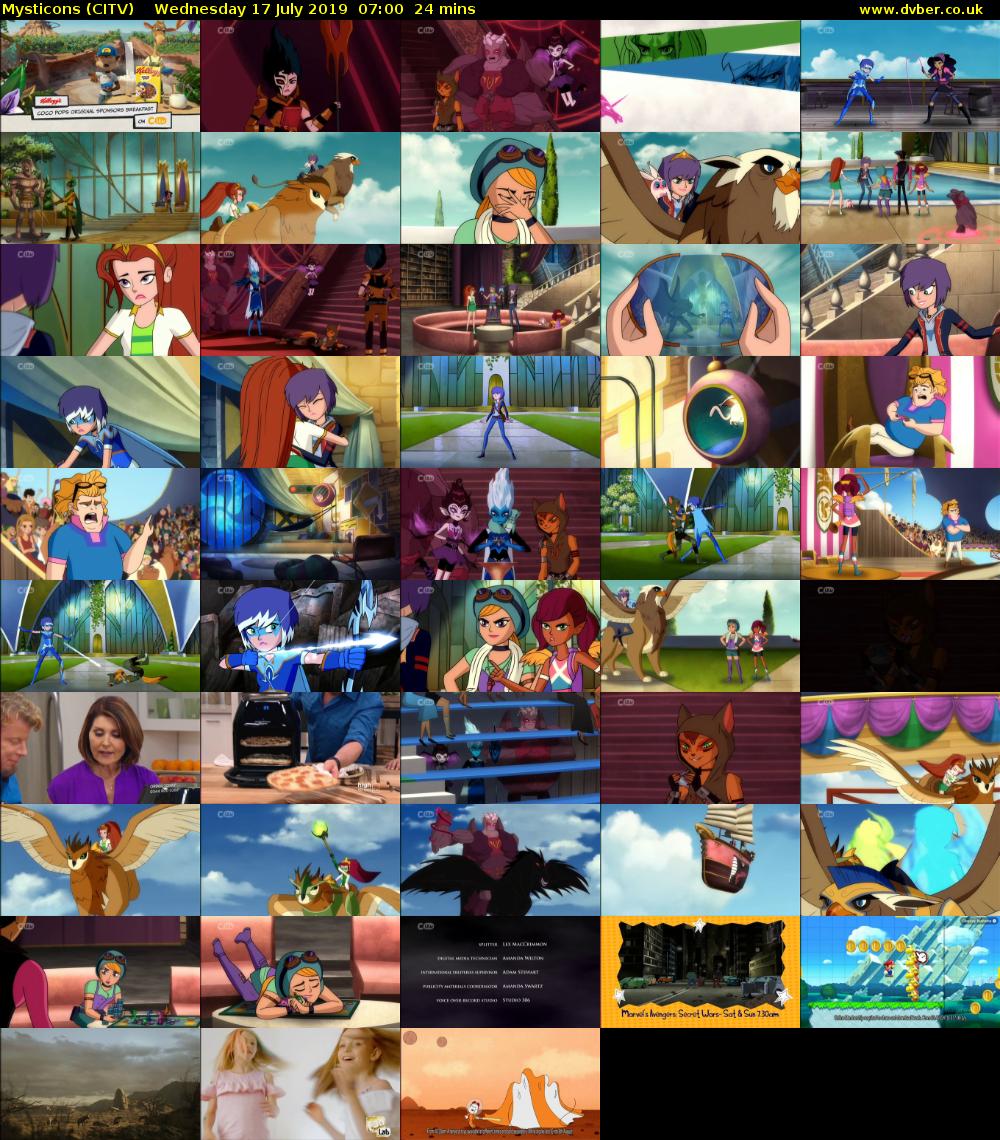 Mysticons (CITV) Wednesday 17 July 2019 07:00 - 07:24