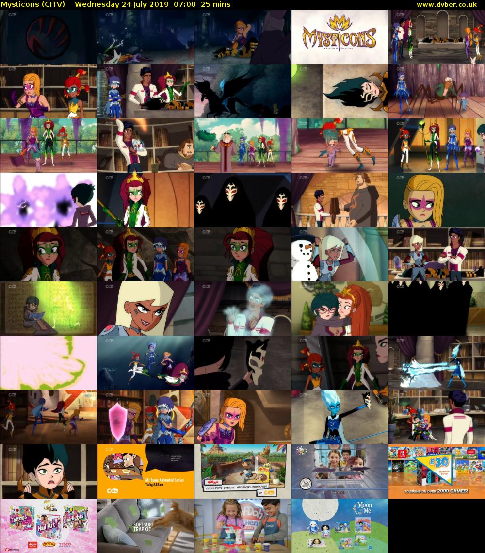Mysticons (CITV) Wednesday 24 July 2019 07:00 - 07:25