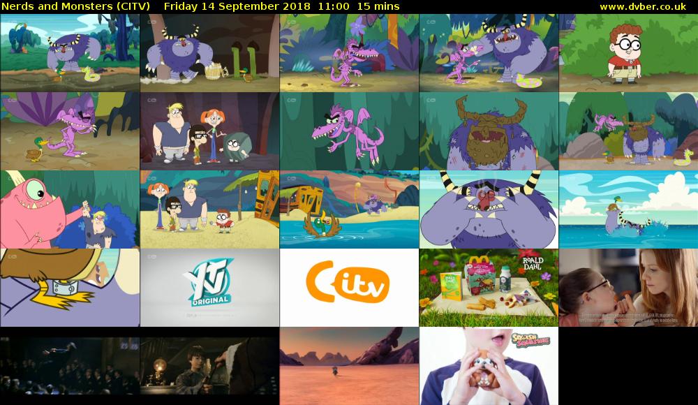 Nerds and Monsters (CITV) Friday 14 September 2018 11:00 - 11:15