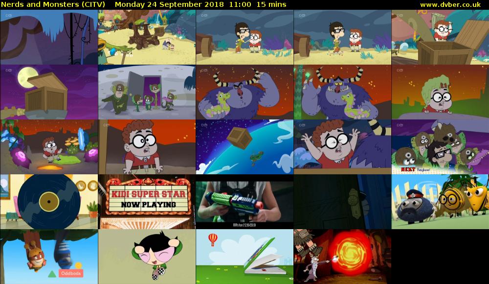 Nerds and Monsters (CITV) Monday 24 September 2018 11:00 - 11:15