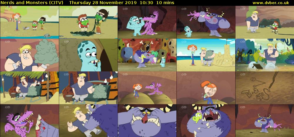 Nerds and Monsters (CITV) Thursday 28 November 2019 10:30 - 10:40