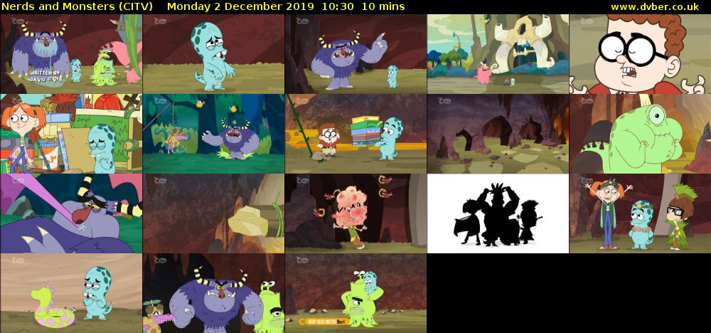 Nerds and Monsters (CITV) Monday 2 December 2019 10:30 - 10:40