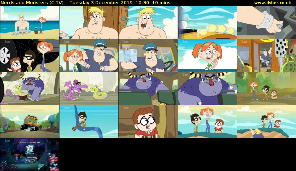 Nerds and Monsters (CITV) Tuesday 3 December 2019 10:30 - 10:40