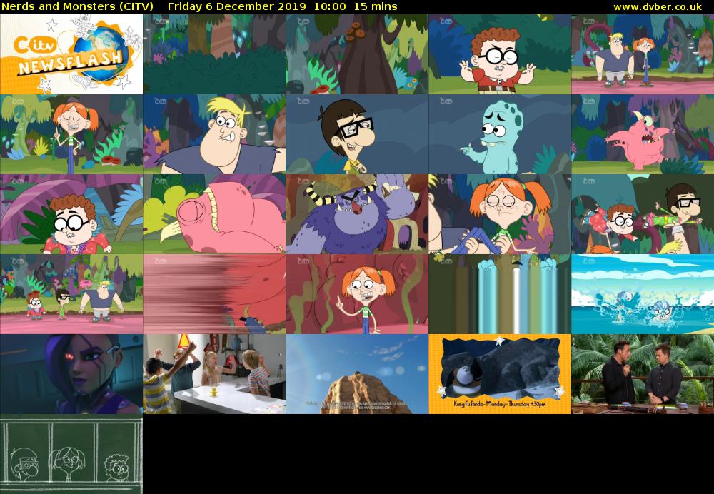 Nerds and Monsters (CITV) Friday 6 December 2019 10:00 - 10:15