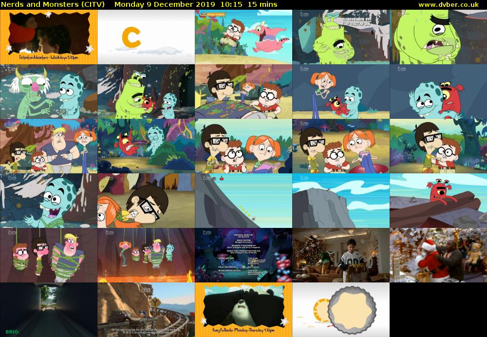 Nerds and Monsters (CITV) Monday 9 December 2019 10:15 - 10:30
