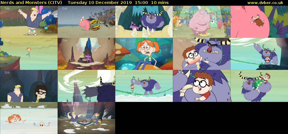 Nerds and Monsters (CITV) Tuesday 10 December 2019 15:00 - 15:10