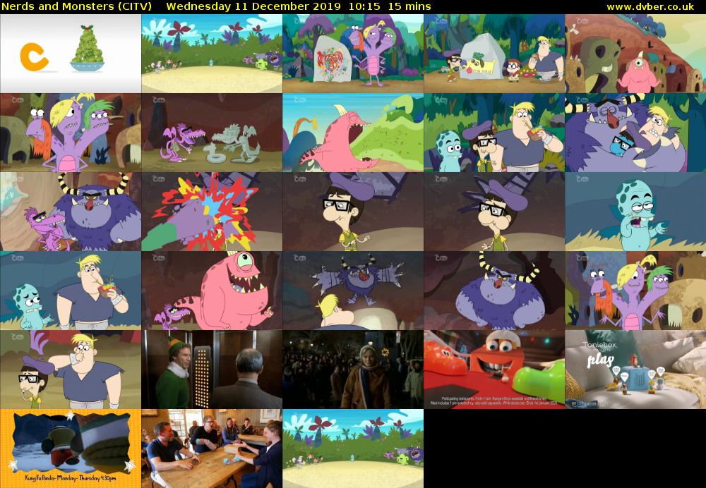 Nerds and Monsters (CITV) Wednesday 11 December 2019 10:15 - 10:30
