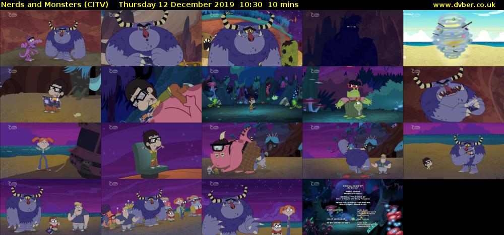 Nerds and Monsters (CITV) Thursday 12 December 2019 10:30 - 10:40