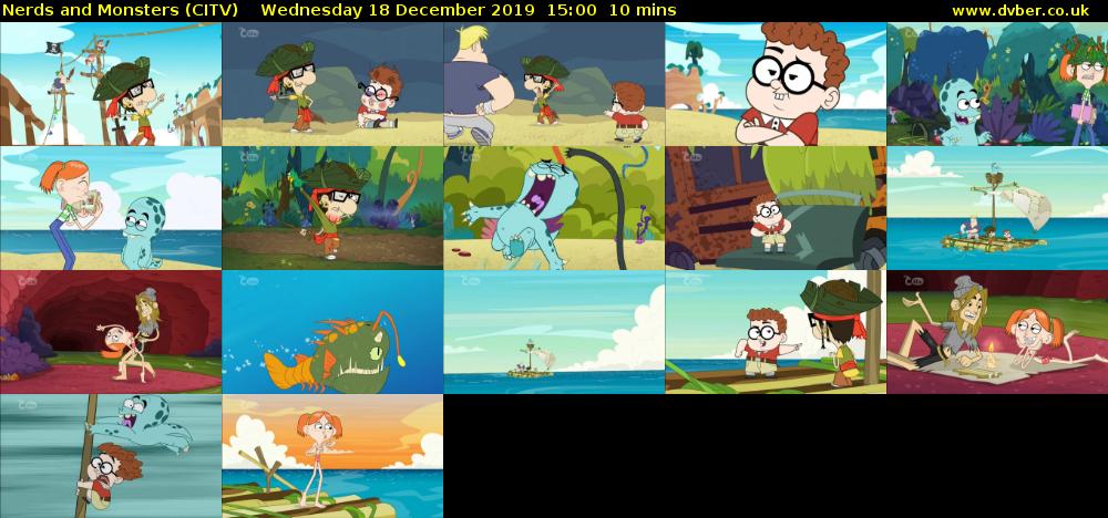 Nerds and Monsters (CITV) Wednesday 18 December 2019 15:00 - 15:10