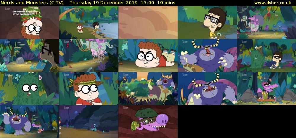 Nerds and Monsters (CITV) Thursday 19 December 2019 15:00 - 15:10