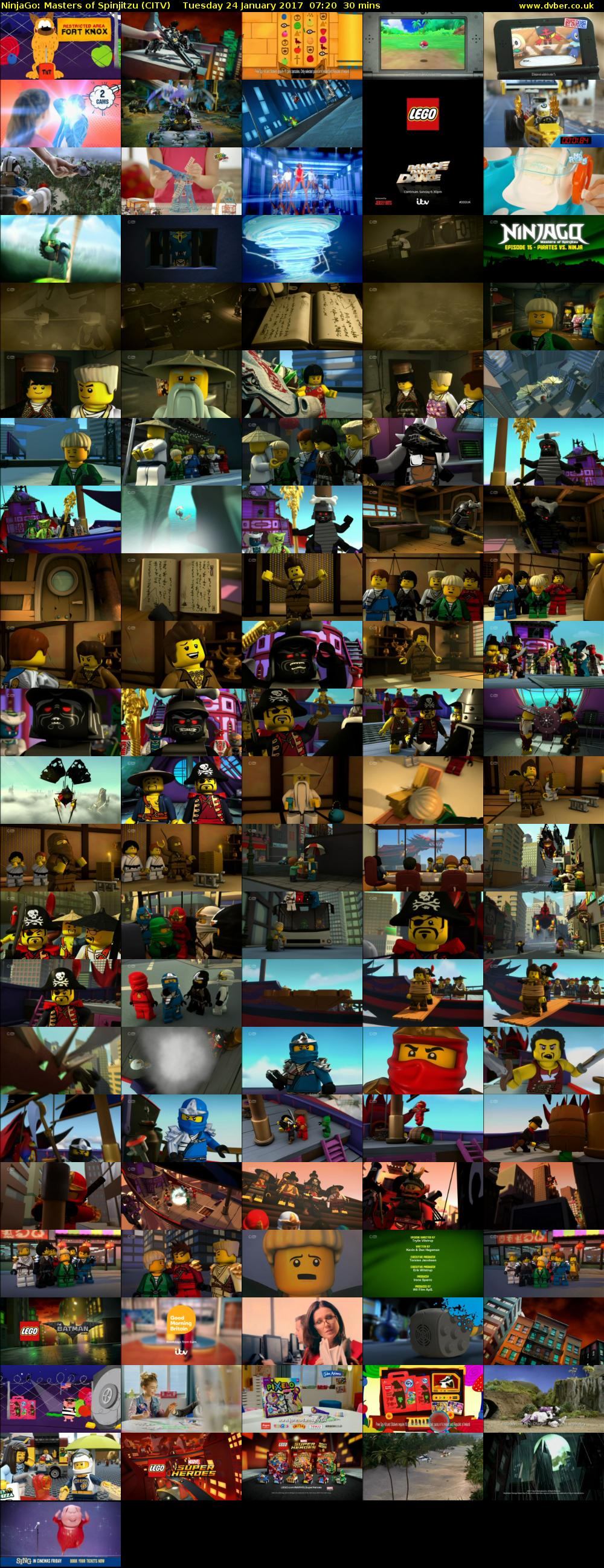 NinjaGo: Masters of Spinjitzu (CITV) Tuesday 24 January 2017 07:20 - 07:50