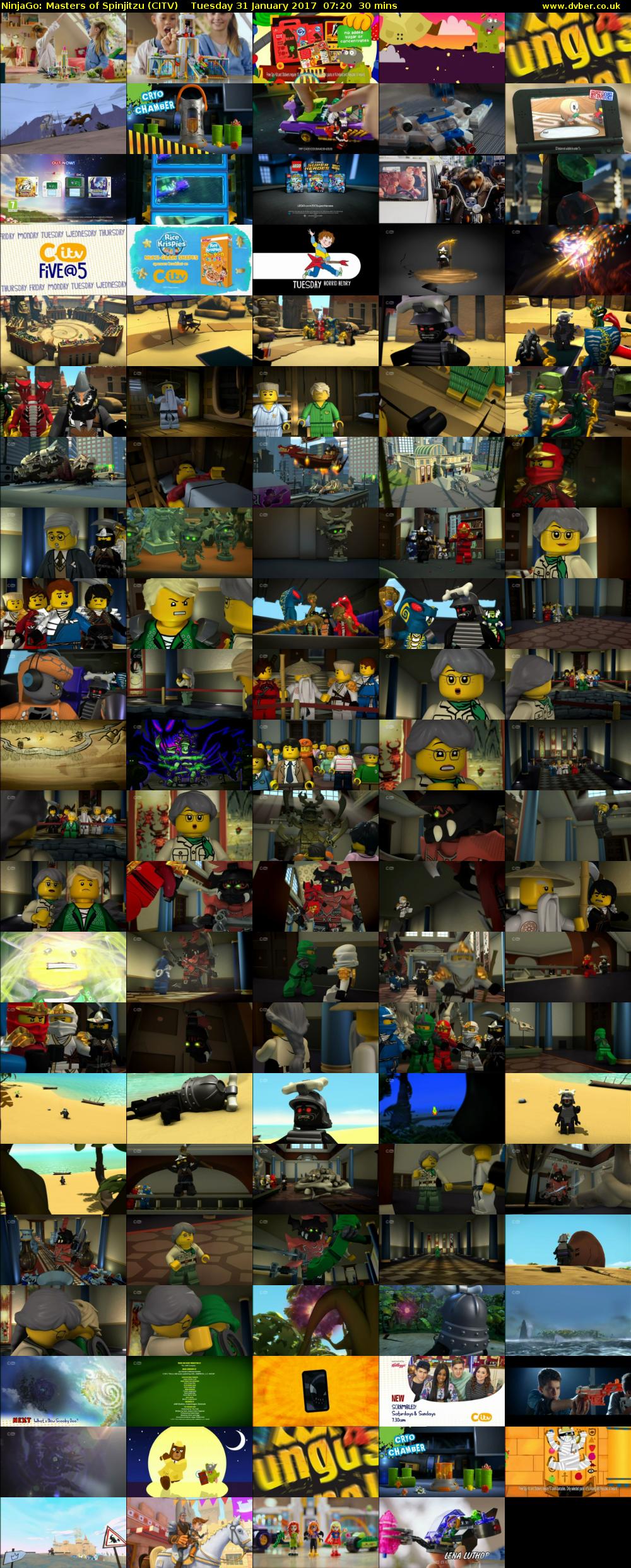 NinjaGo: Masters of Spinjitzu (CITV) Tuesday 31 January 2017 07:20 - 07:50