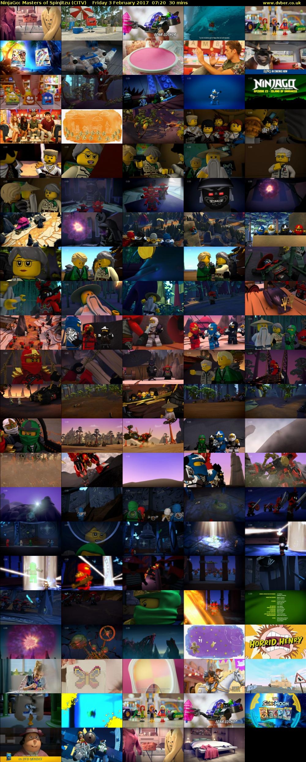 NinjaGo: Masters of Spinjitzu (CITV) Friday 3 February 2017 07:20 - 07:50